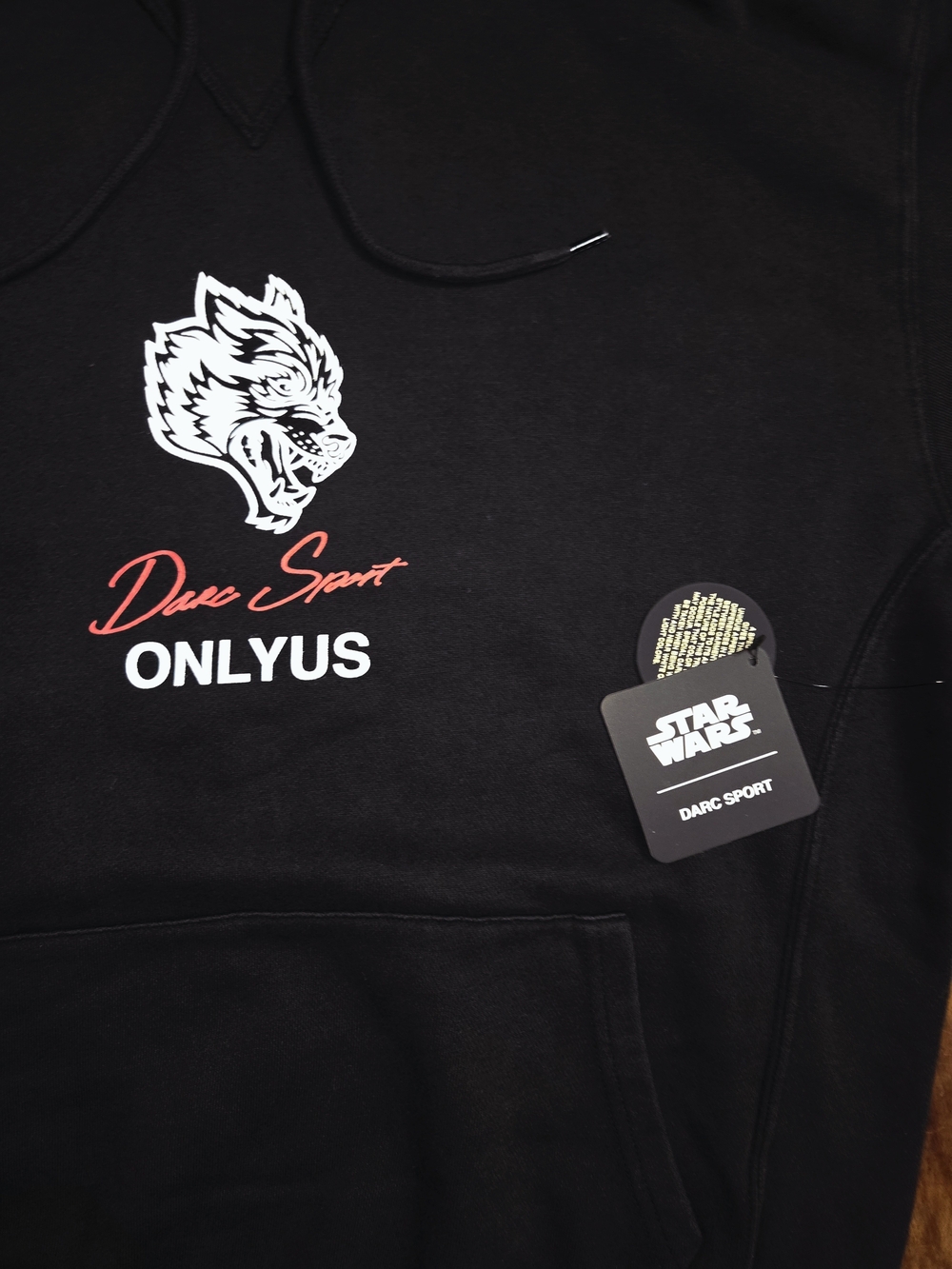Darc Sport/Star Wars Collab Unisex "Queen's Shadow" Black Pullover Hoodie. - Picture 5 of 7